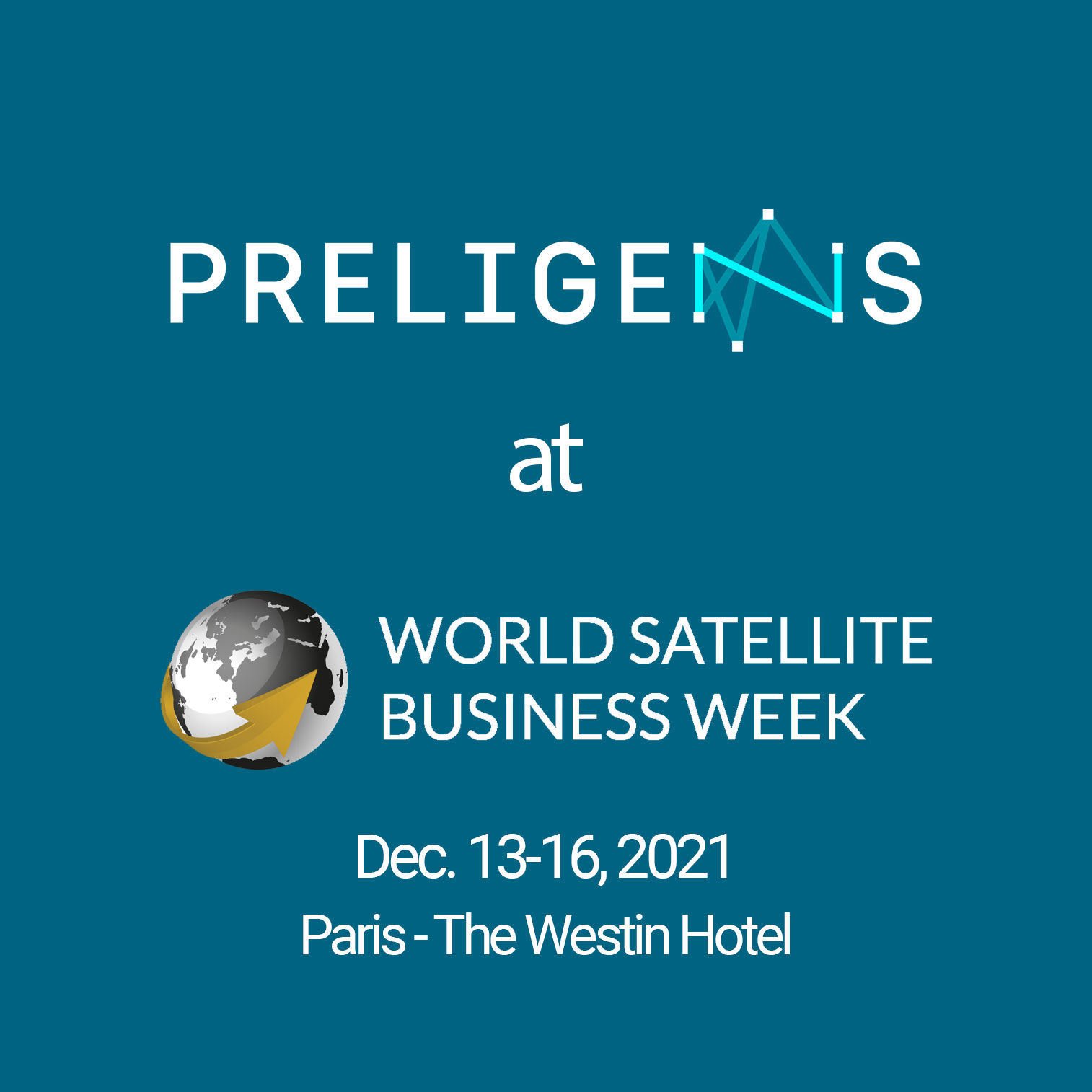 Preligens proud sponsor of the World Satellite Business Week 2021